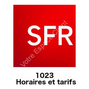1023 SFR : horaires et tarifs