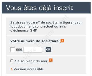 Accès à l'Espace Sociétaire en Ligne - Assurance Vie GMF