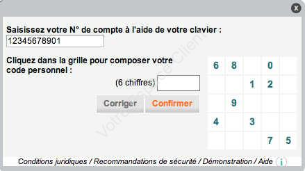 Services Crédit Agricole Brie Picardie - code personnel de mon compte en ligne