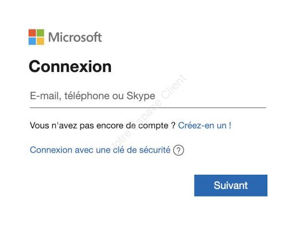 Se connecter à hotmail.fr (sign in)