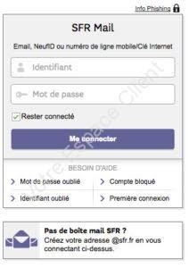 Accès SFR Mail