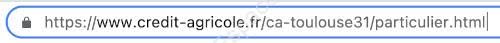 Adresse officielle du site Crédit Agricole Toulouse 31
