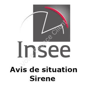 Démarche en ligne pour obtenir l'avis de situation au répertoire Sirene
