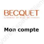 Becquet : mon compte suivi de commande sur becquet.fr
