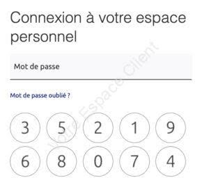 Identification : mon code confidentiel BPFC, mon mot de passe