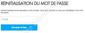 Mot de passe perdu Canal Plus sur espaceclientcanal.fr