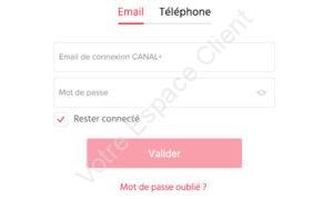 Connexion à mon compte myCANAL tv