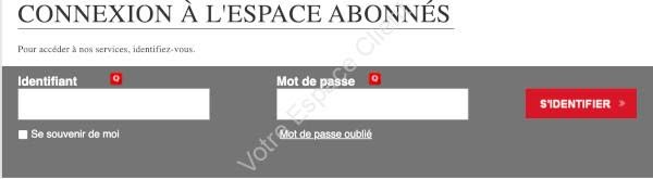 Connexion à l'espace abonnés Dartybox fibre & adsl