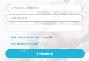 Connexion à My Tupperware