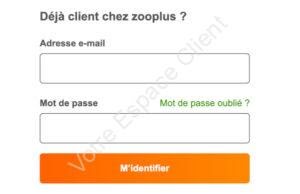 Connexion Zooplus mon compte client