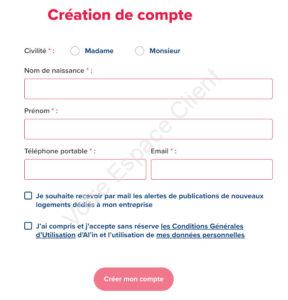 Créer un compte AL'in logement 1%