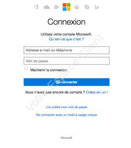Mot de passe oublié Hotmail MSN Outlook