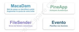 MCC Limoges : MacaDam, iProf, FileSender, Evento et PineApp
