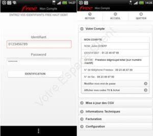 Mon Compte Free : identification et espace abonné