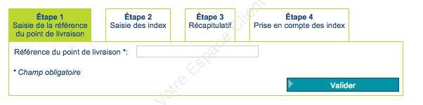 Mon relevé de compteur en ligne (index)