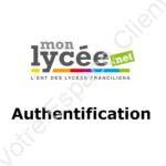 Monlycee.net : authentification sur ent.iledefrance.fr