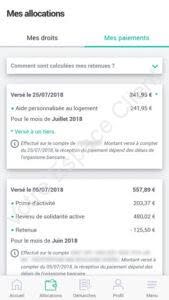 Paiement CAF