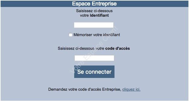 Portail Plansanté : accès espace entreprise