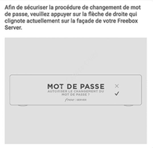 Réinitialisation du mot de passe oublié