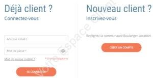Se connecter à Boulanger Location : mon compte client