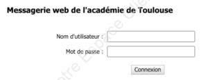 Se connecter à messagerie.ac-toulouse.fr