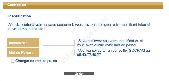 Se connecter à mon compte SOCRAM Banque sur www.socrambanque.fr