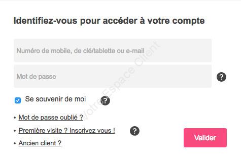 Se connecter à mon compte Bouygues Telecom.fr