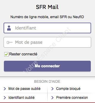 Se connecter au webmail Neuf : messagerie mail de SFR