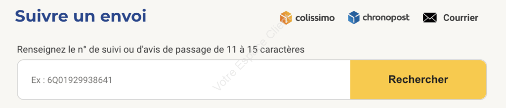 Suivre un envoi courrier, Colissimo et Chronopost sur www.csuivi.courrier.laposte.fr